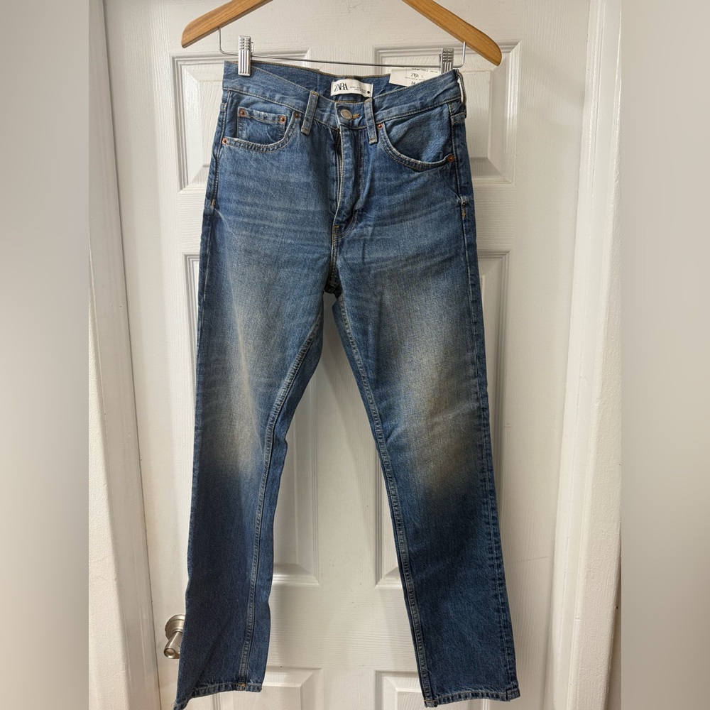 Zara Women's Blue Skinny Jeans